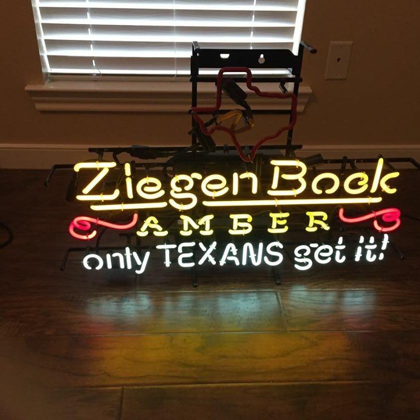 ZiegenBock Amber Anheuser Busch Neon Sign Bar Sign Neon Light