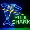 Pool Shark Billiards Pool Neon Sign