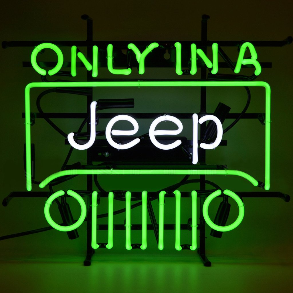 Only In A Jeep Neon Sign