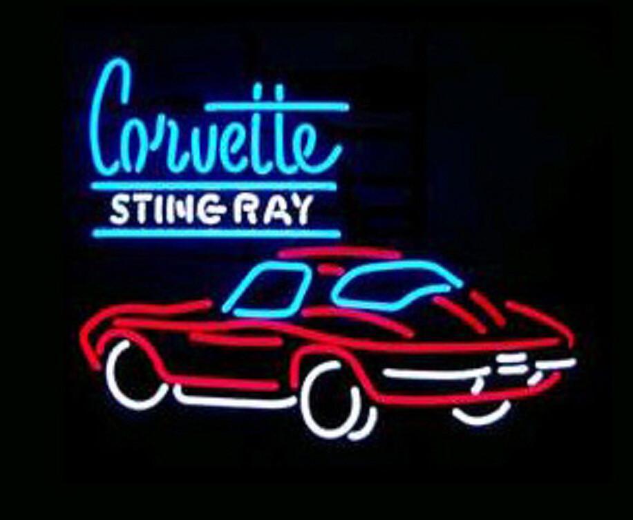 Corvette Sting Ray Neon Sign