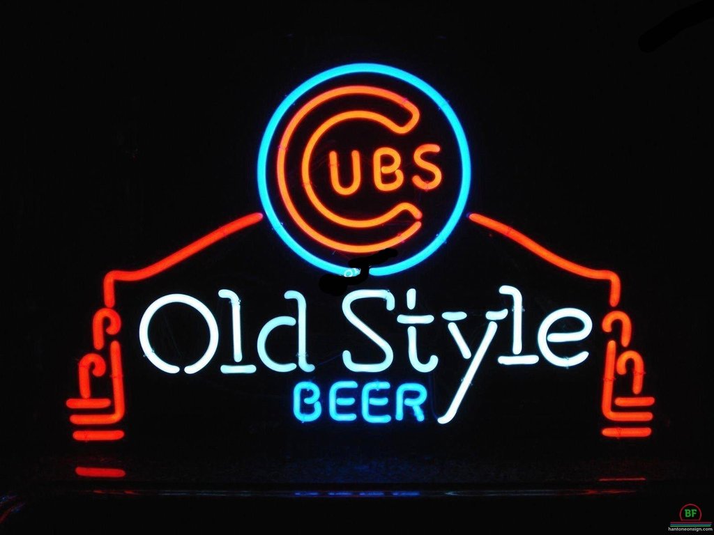 Old Style Beer Chicago Cubs Neon Sign Teams Neon Light