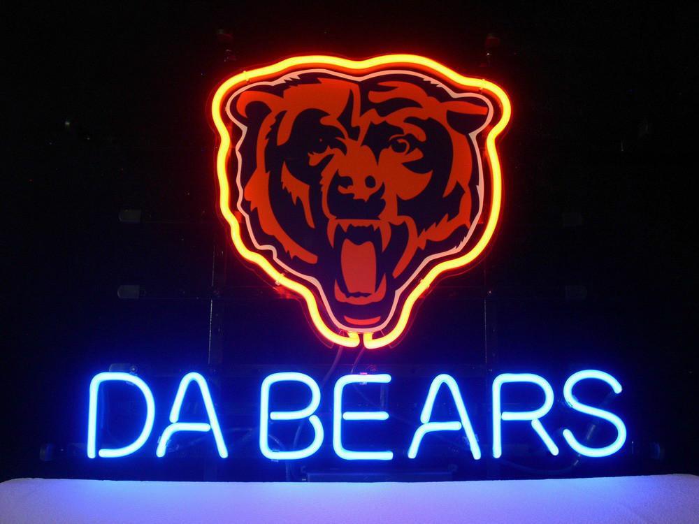 Chicago Bears Football Neon Sign Bar Sign Neon Light
