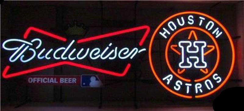 Budweiser Houston Astros Neon Sign Teams Neon Light