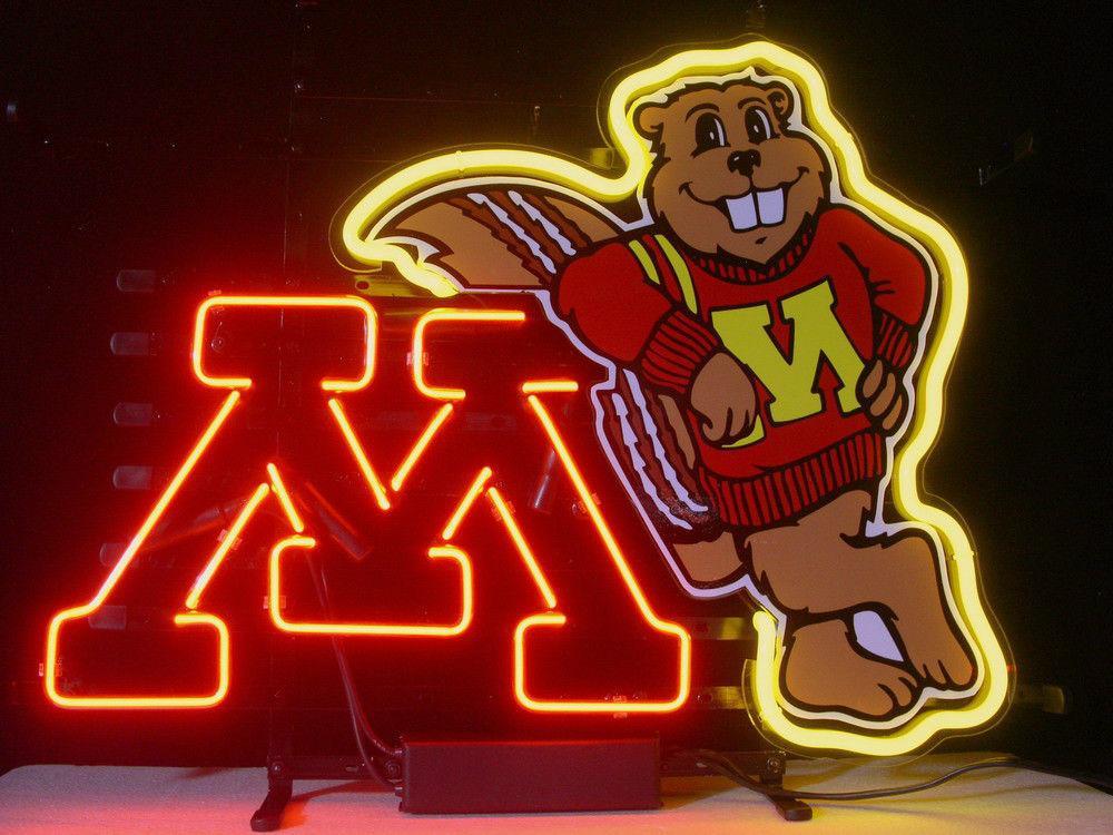 Minnesota Golden Gophers NCAA Sports Neon Sign Bar Sign Neon Light