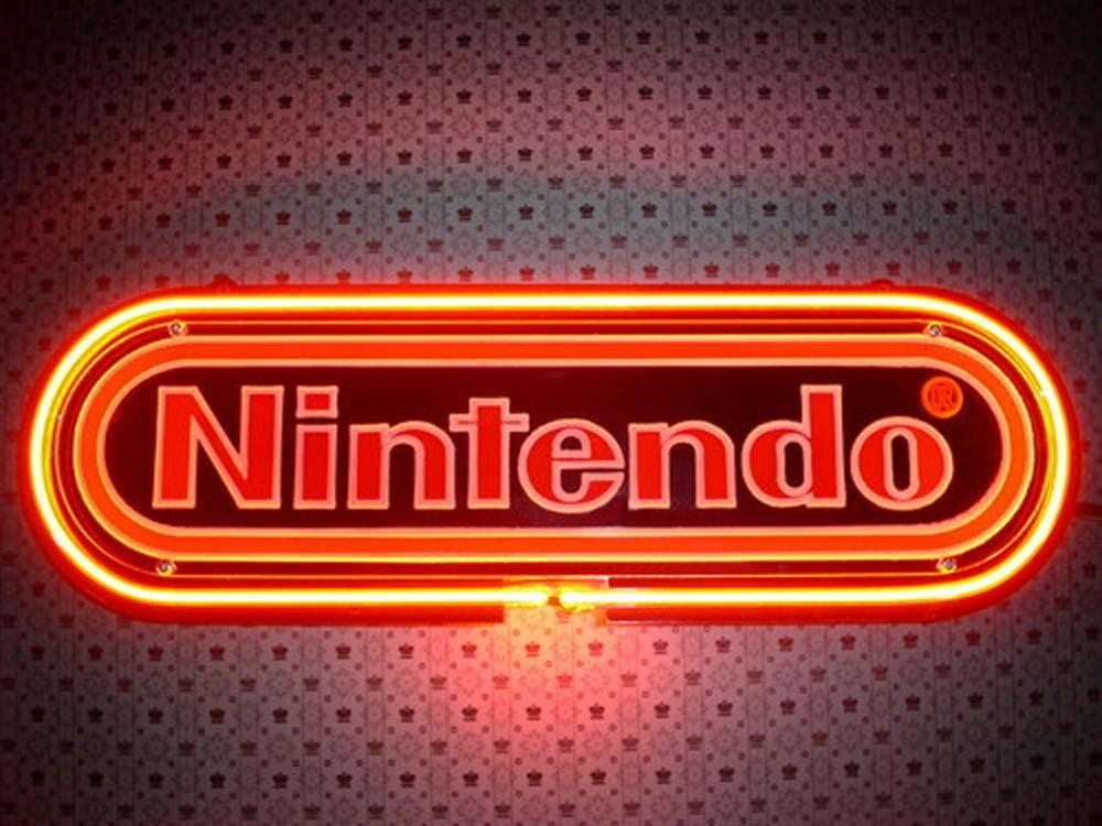 Nintendo Black Neon Sign