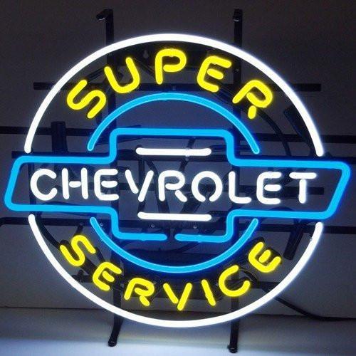 Chevrolet Auto Car Service Neon Sign