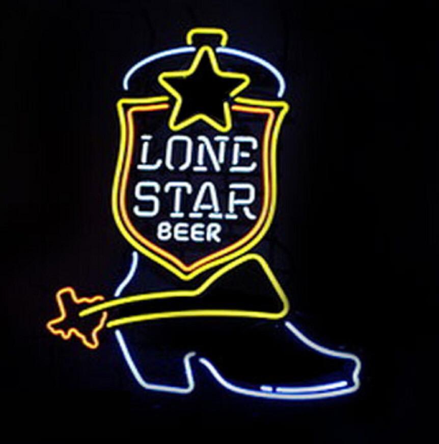 Lone Star Boot Neon Sign