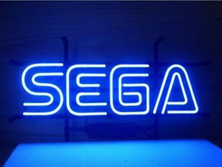 Sega Gameroom Neon Sign