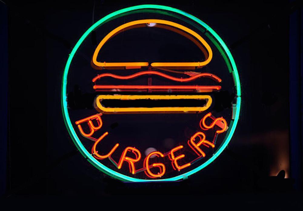 Burger Neon Sign