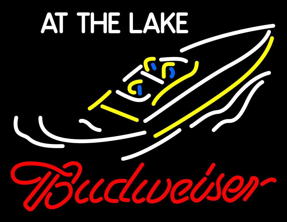 Budweiser At The Lake Neon Sign