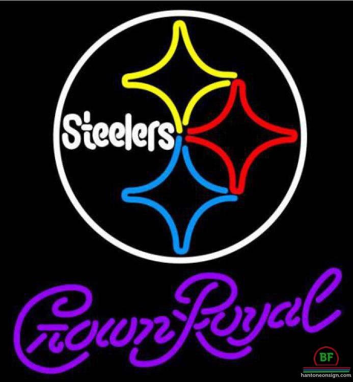 Crown Royal Pittsburgh Steelers Neon Sign Teams Neon Light
