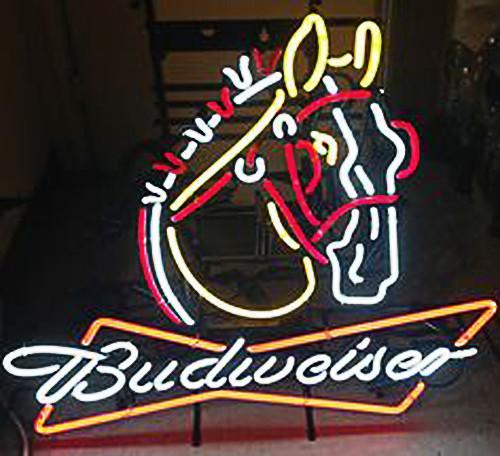 Budweiser Clydesdale Horse Neon Sign Bar Sign Neon Light