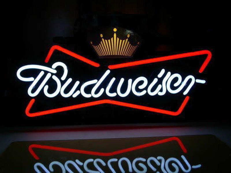 Budweiser Crown Beer Lager Neon Sign