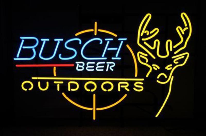 Busch Out Door Deer Neon Sign