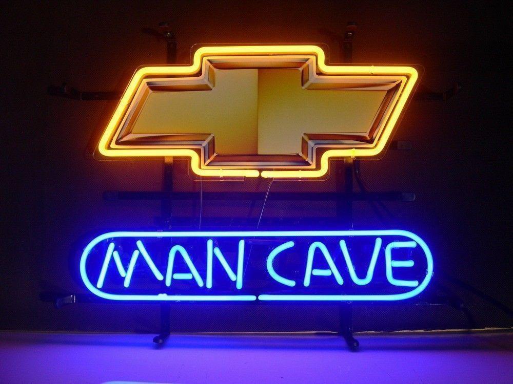 Man Cave Chevrolet Chevy Car Auto Neon Sign Beer Pub Bar Neon Light