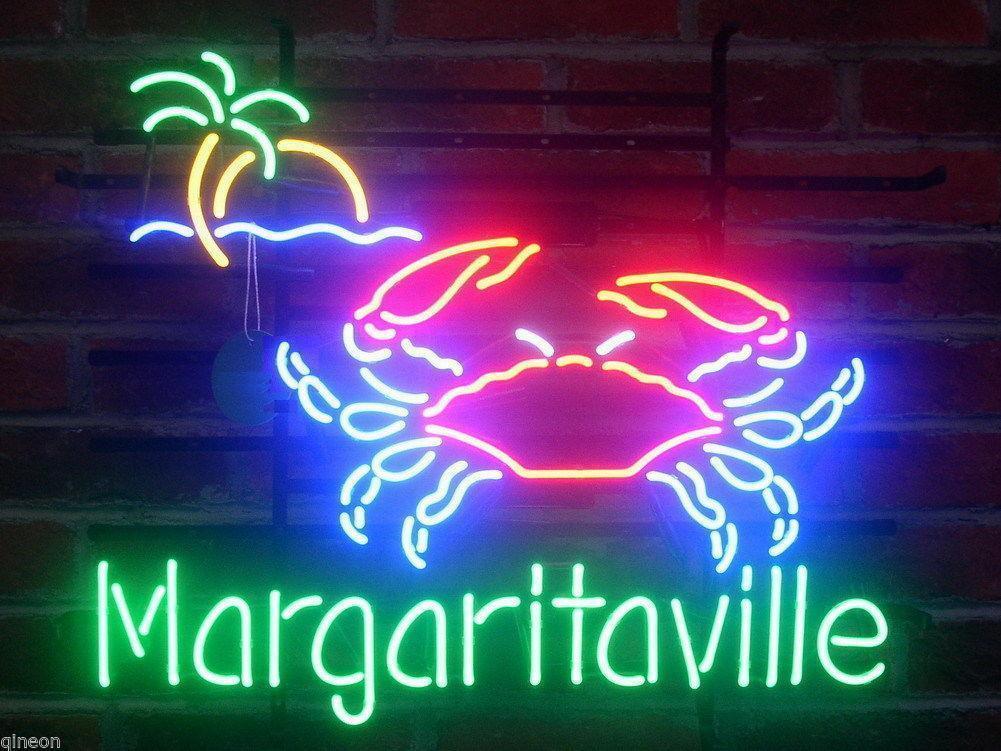Margaritaville Crab Beer Neon Sign