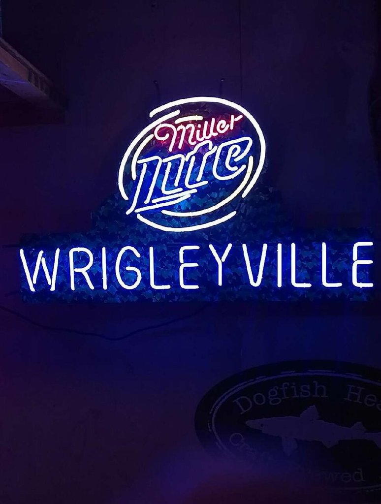 Miller Lite Wrigleyville Neon Sign Real Neon Light Diy Neon Signs Neon Signs Us Neon Lights
