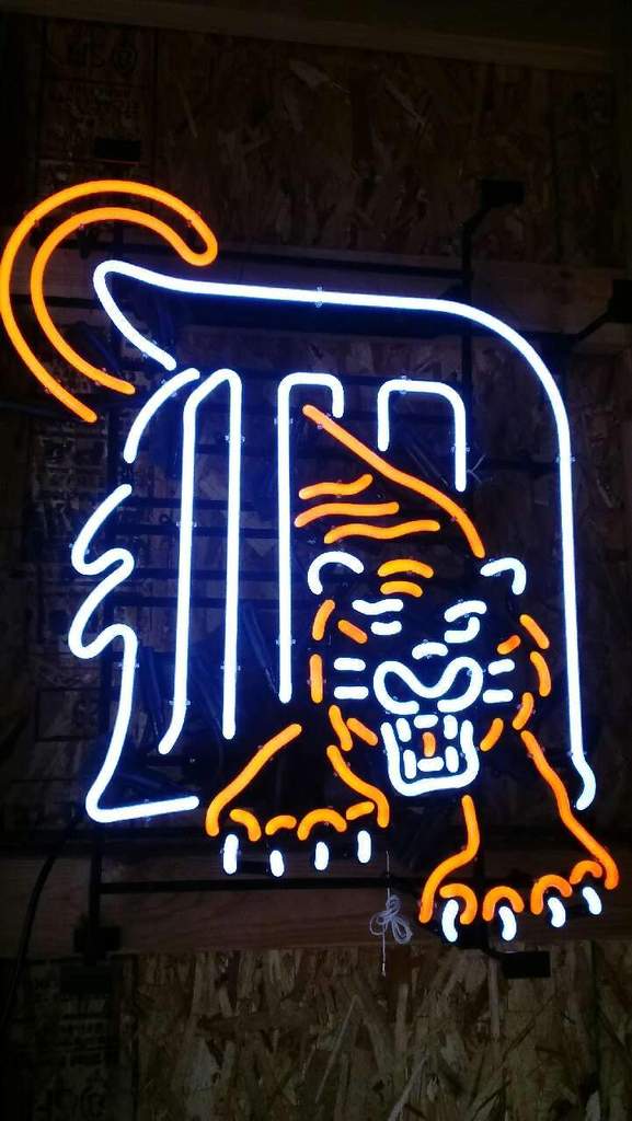 Detroit Tigers Sports Neon Sign Bar Sign Neon Light