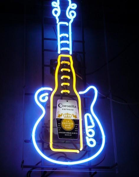Corona Guitar Neon Sign Bar Sign Neon Light