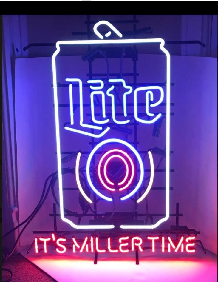 Miller Lite Its Miller Time Neon Sign Real Neon Light – DIY Neon Signs
