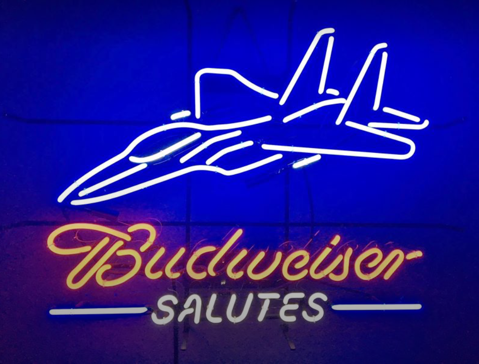 Budweiser Salutes Neon Sign Neon Light