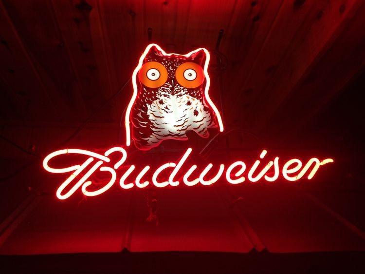 Budweiser Hooter Owl Neon Sign Neon Light