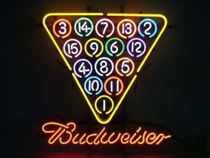 Budweiser Pool Ball Neon Sign Bar Sign Neon Light