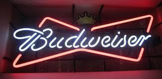 Budweiser Bowtie Crown Neon Sign Neon Light