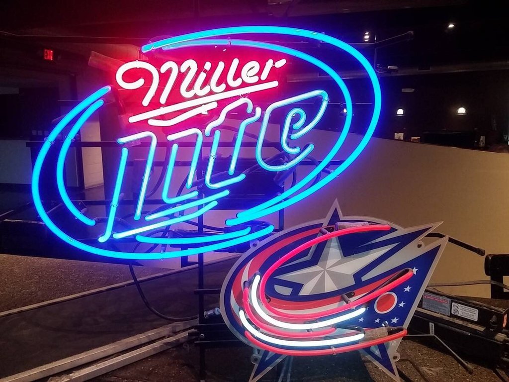 Miller Lite Columbus Blue Jackets Neon Sign Nhl Sports Neon Light Diy Neon Signs Custom Neon Signs Usa There are 5814 blue neon sign for sale on etsy, and they cost $80.47 on average.