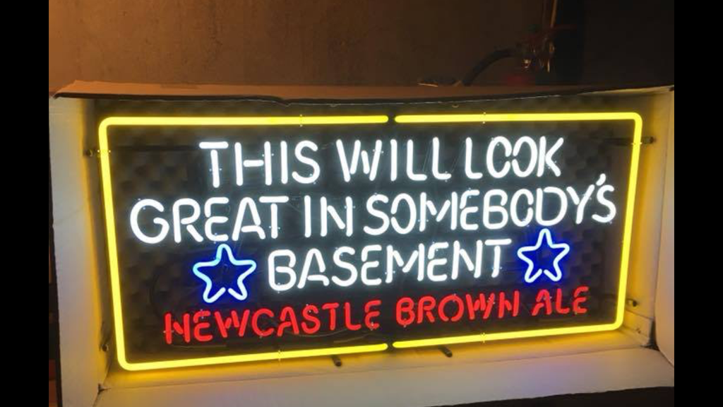 Newcastle Brown Ale This Will Look Great In Somebody's Basement Neon Sign Neon Light