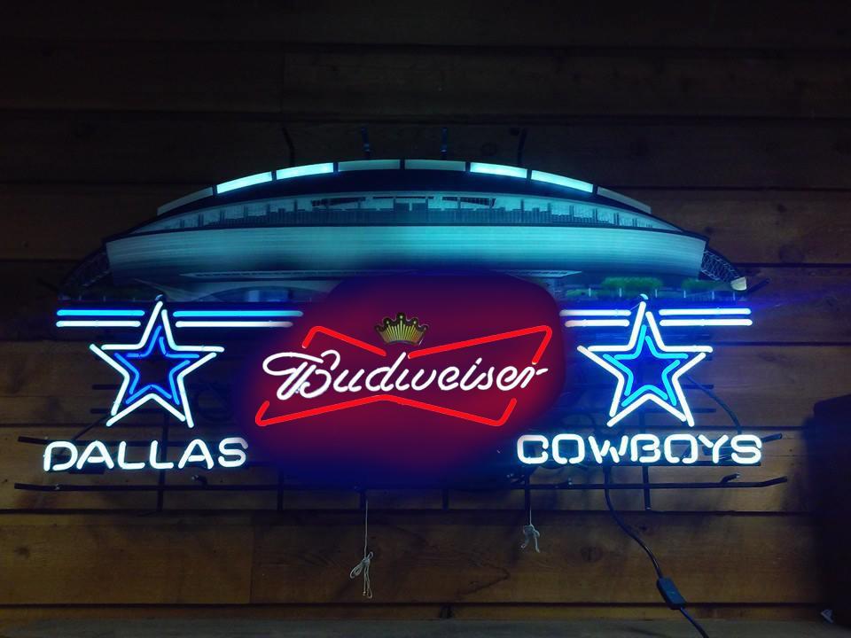 Budweiser Dallas Cowboys Sports Neon Sign