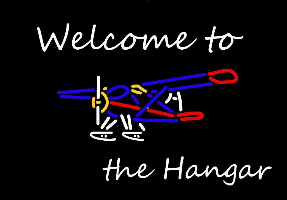 Custom Airplane Welcome To The Hanger Neon Sign Neon Light