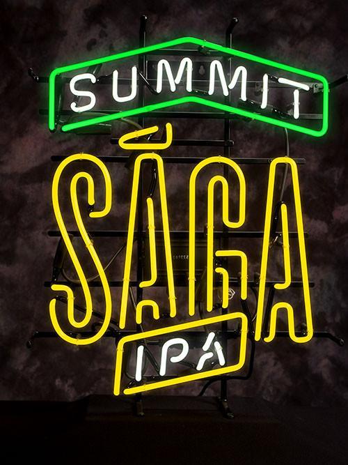 Summit Brewing SAGA Ipa Neon Sign Bar Sign Neon Light