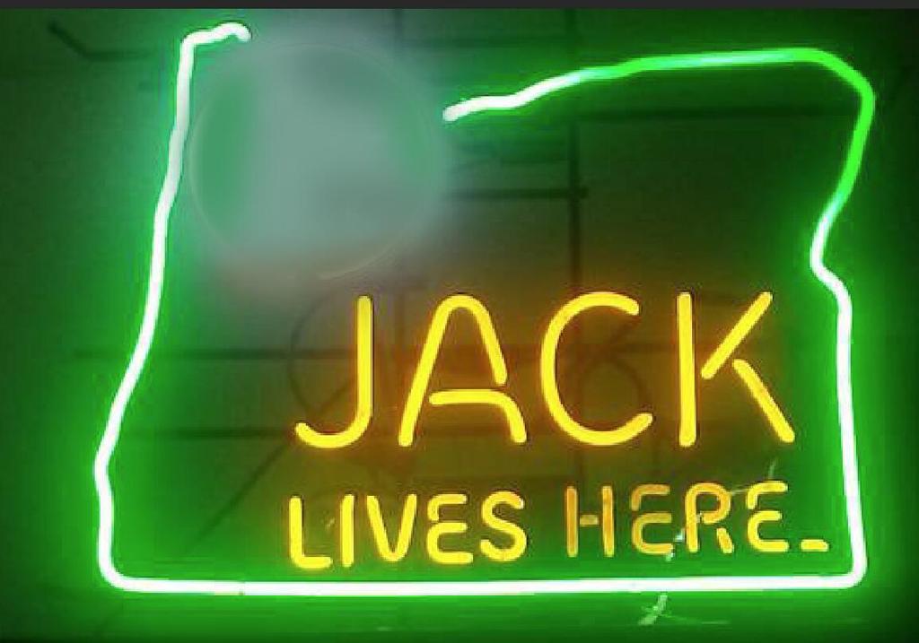 Jack Daniels Lives Here Oregon Neon Sign Bar Sign Neon Light