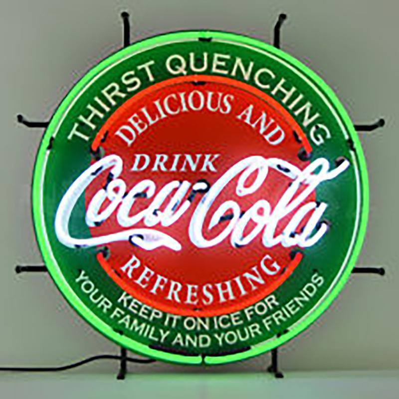 Drink Coca Cola Thirst Quenching Delicious And Refreshing Neon Sign Neon Light