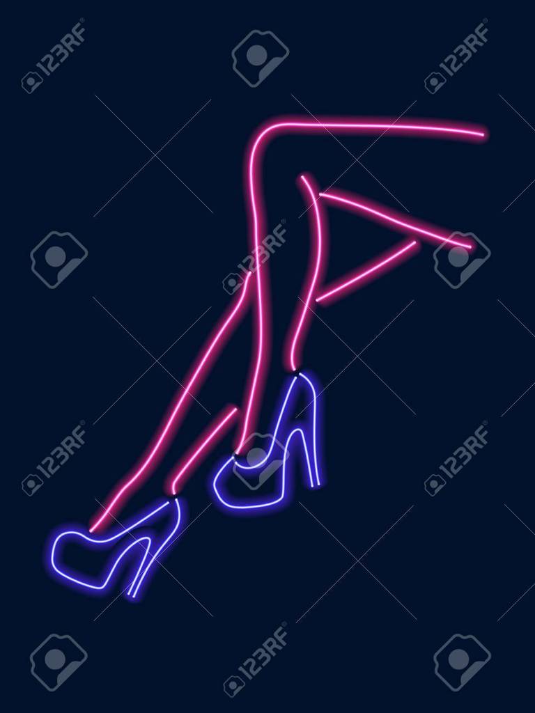 Female Legs Neon Sign Neon Light