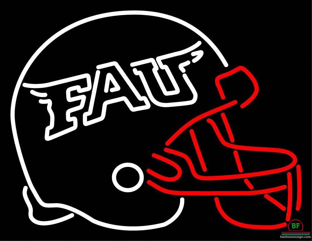 Florida Atlantic Owls Helmet Neon Sign NCAA Teams Neon Light