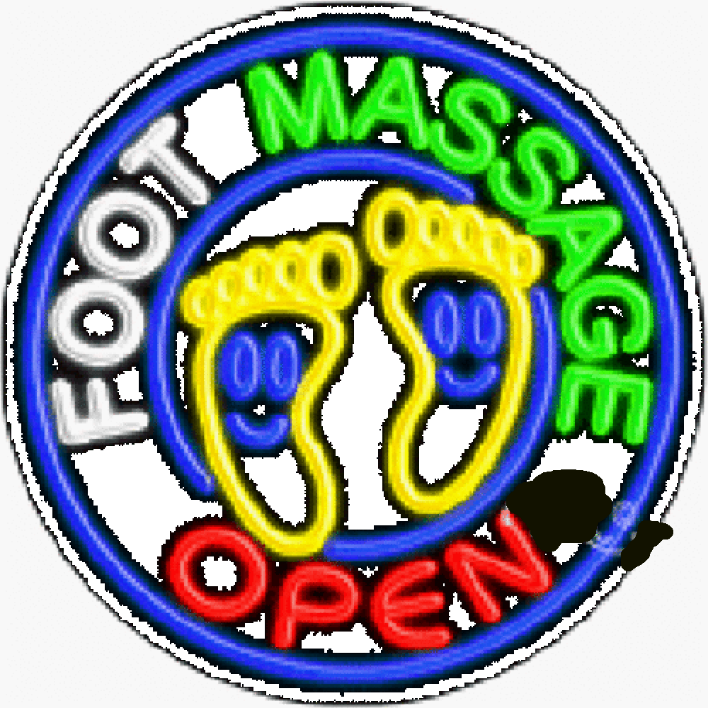 Foot Massage Open Neon Sign