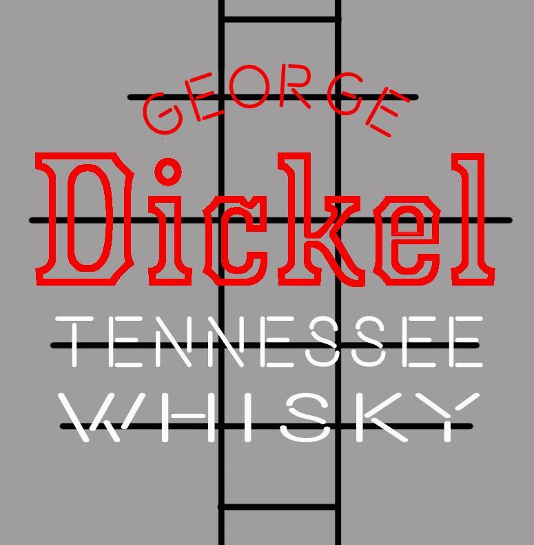 George Dickel Tennessee Whisky Neon Sign Rear Neon Light