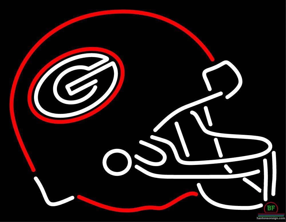 Georgia Bulldogs Helmet Neon Sign NCAA Teams Neon Light