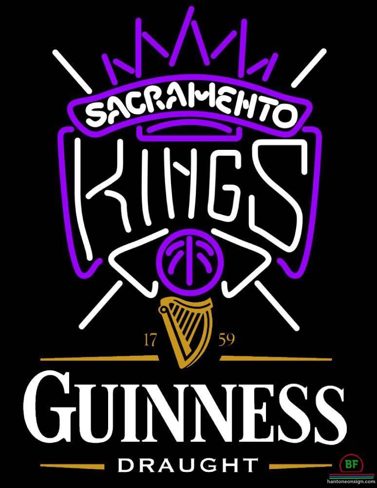 Guinness Draw Sacramento Kings Neon Signer des équipes NBA Neon