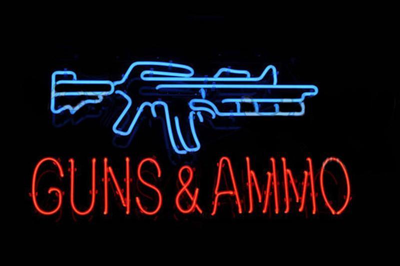 Guns And Ammo Neon Sign Bar Sign Neon Light Z1356