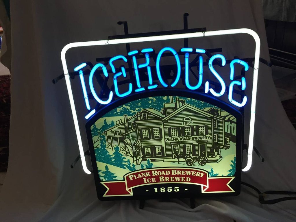 Icehouse Plank Road Brewery Ice Brewed Neon Sign Neon Light