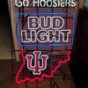 Indiana University go hoosiers bud light neon sign Neon Light