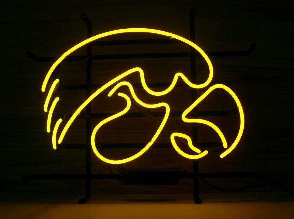 Iowa Hawkeyes NCAA Sports Neon Sign Bar Sign Neon Light