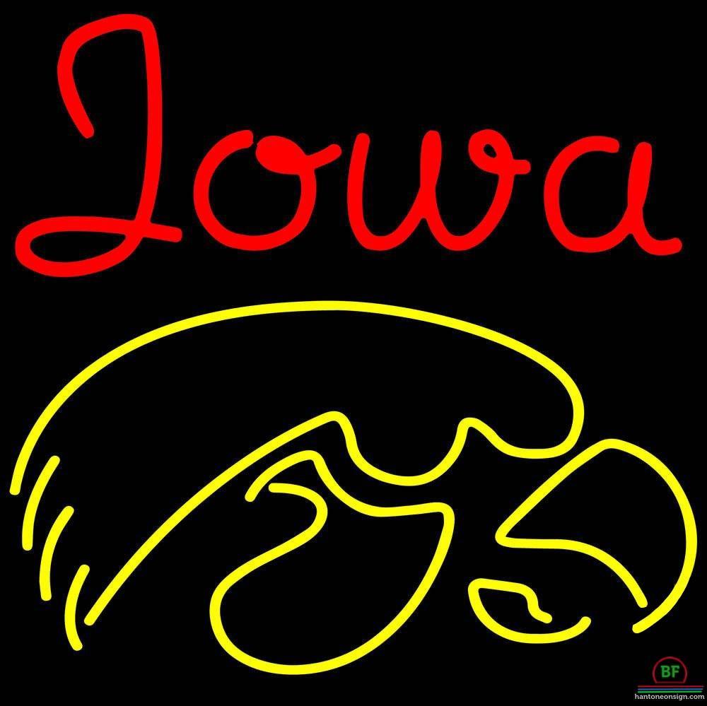Iowa Hawkeyes Neon Sign NCAA Teams Neon Light