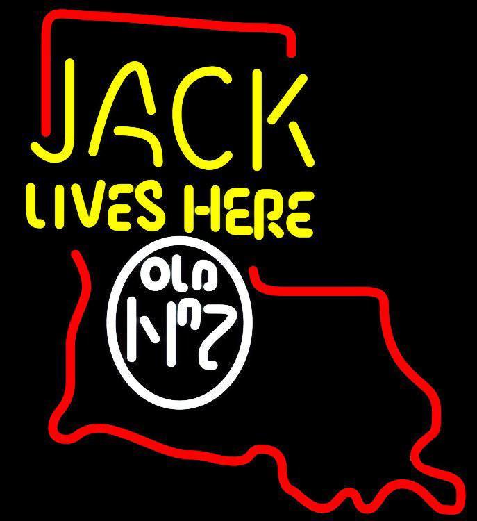 Jack Lives Here Louisiana Neon Sign Neon Light