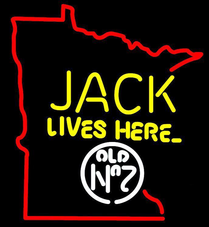 Jack Lives Here Minnesota Neon Sign Neon Light