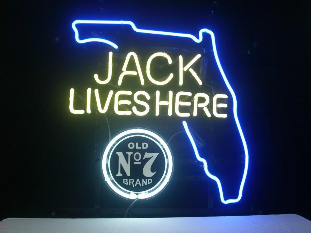 Jack Lives Here Neon Sign Bar Sign Neon Light
