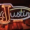 Justin Boots Neon Sign Bar Sign Neon Light